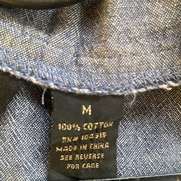 Derek Heart - Medium Denim Party Dress With Buttons - Picture 6 of 6